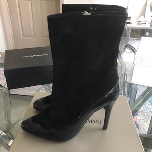 Giorgio Armani suede and leather boots size 40